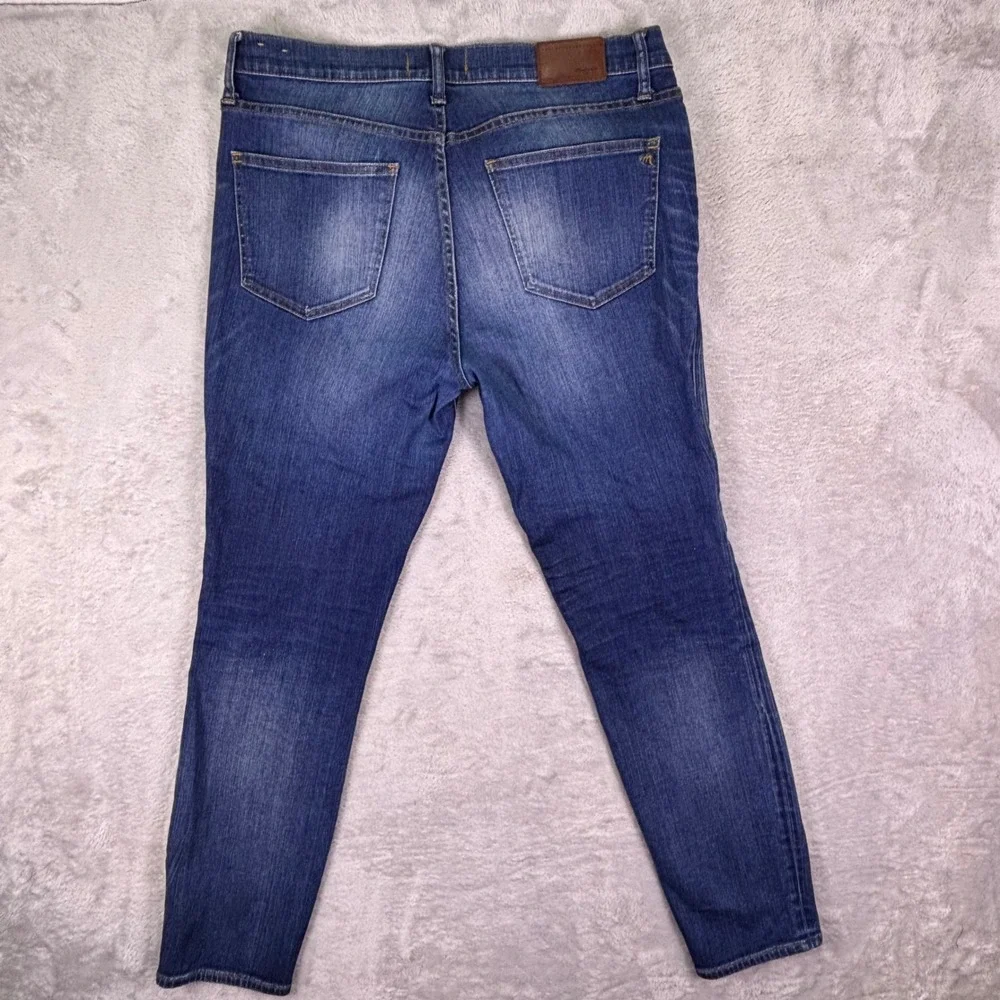 Madewell Women's Skinny Skinny Distressed Blue Jeans Size 32 B7078 HOL14